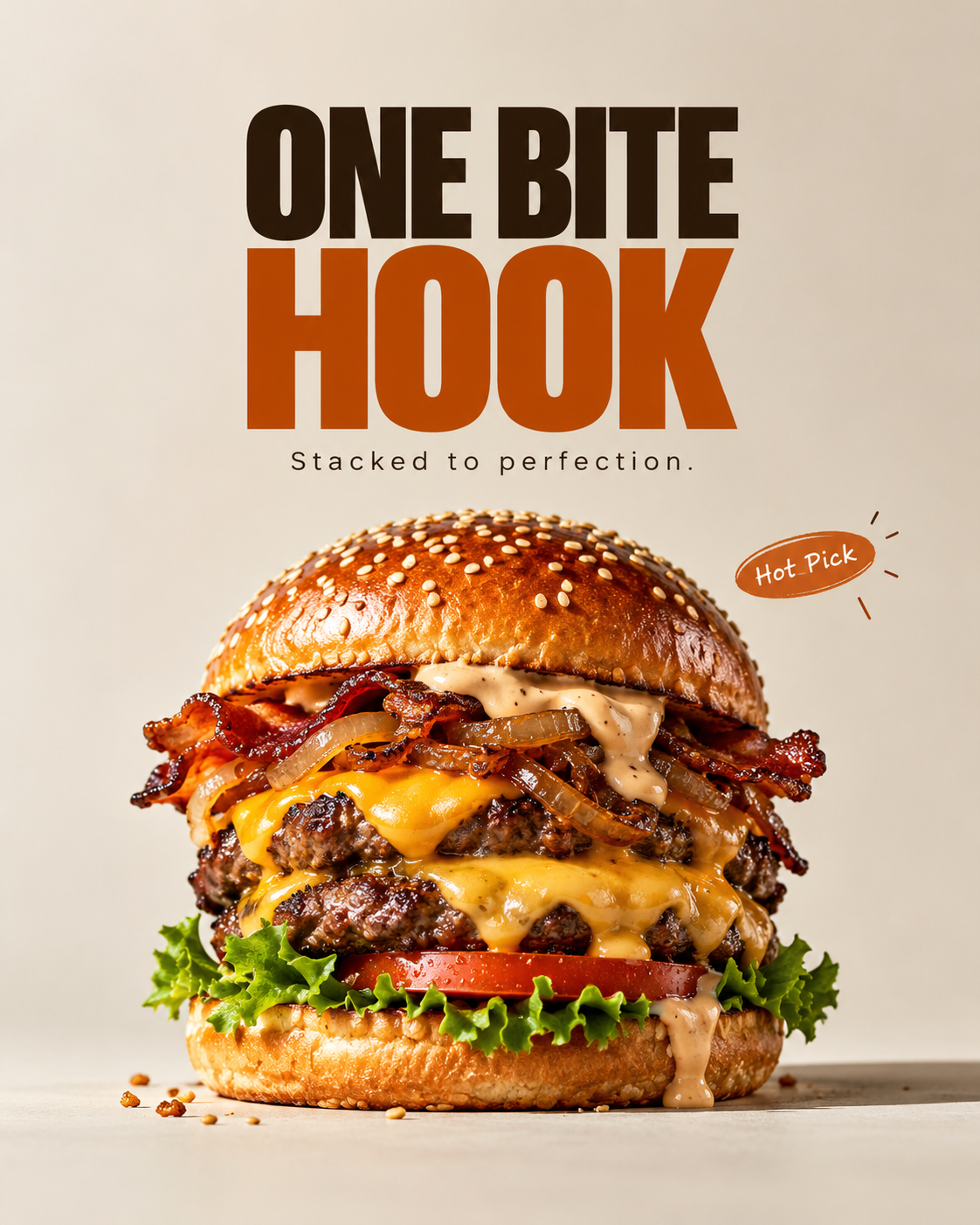 Stacked Right, a commercial advertising poster