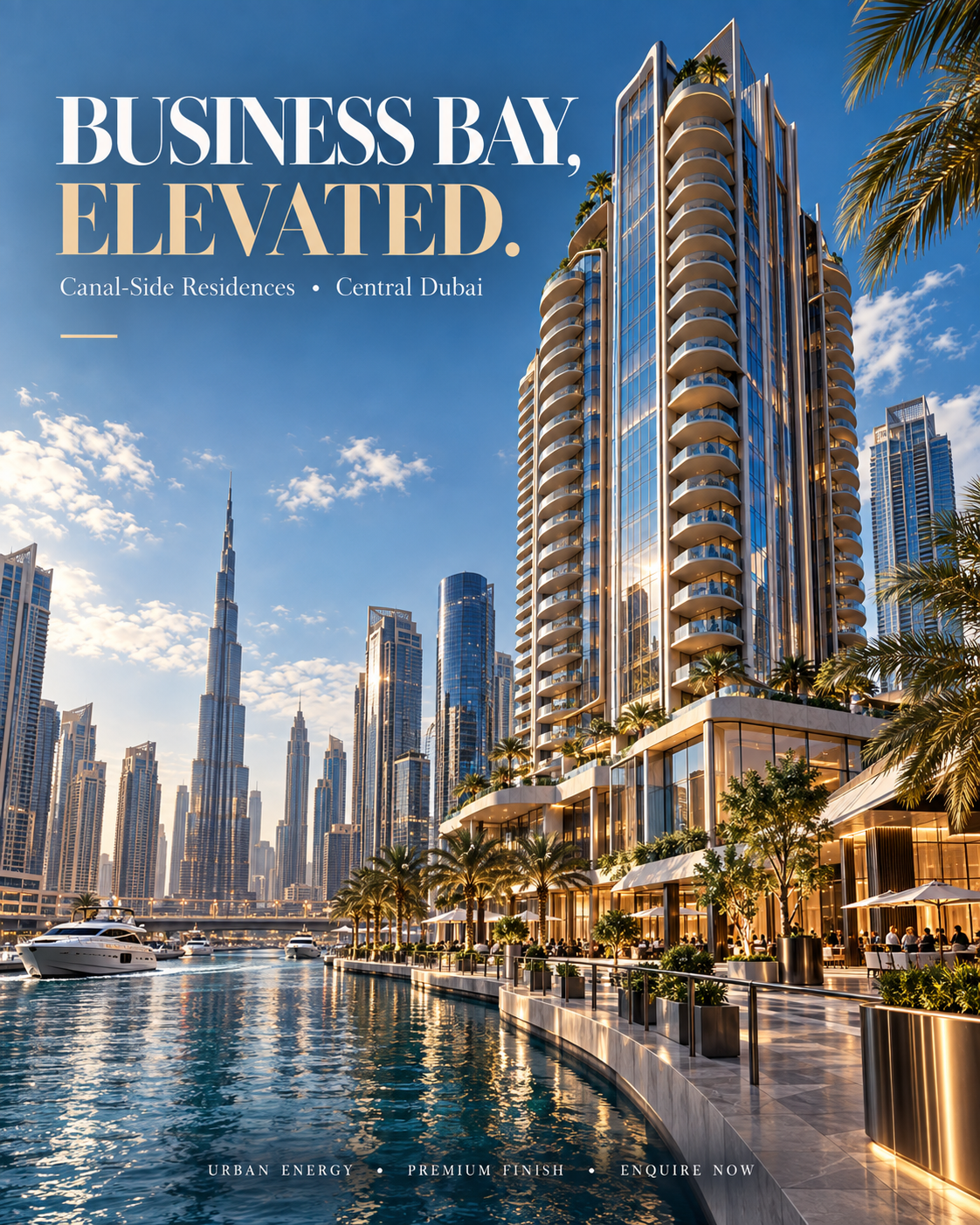 Signature Villa, a luxury Dubai real estate poster design