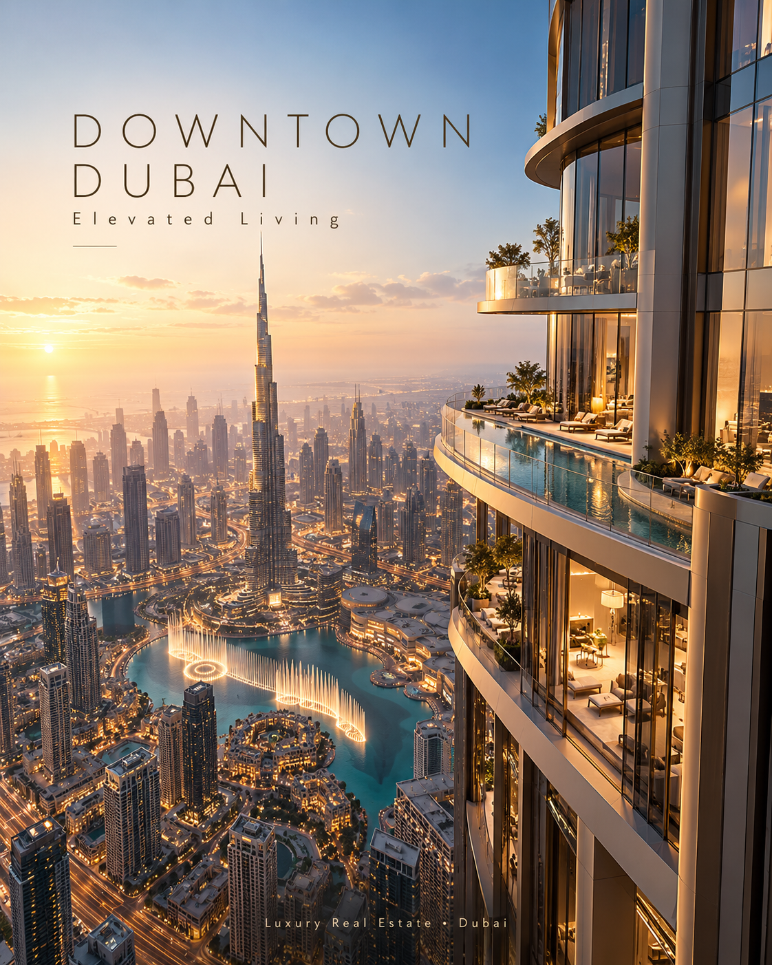 Family Villa, a luxury Dubai real estate poster design