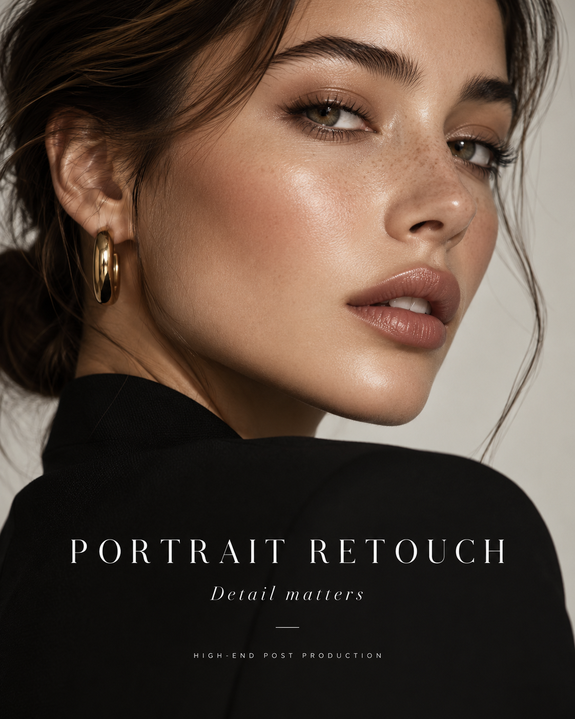 Skin Refinement, a before and after retouching study