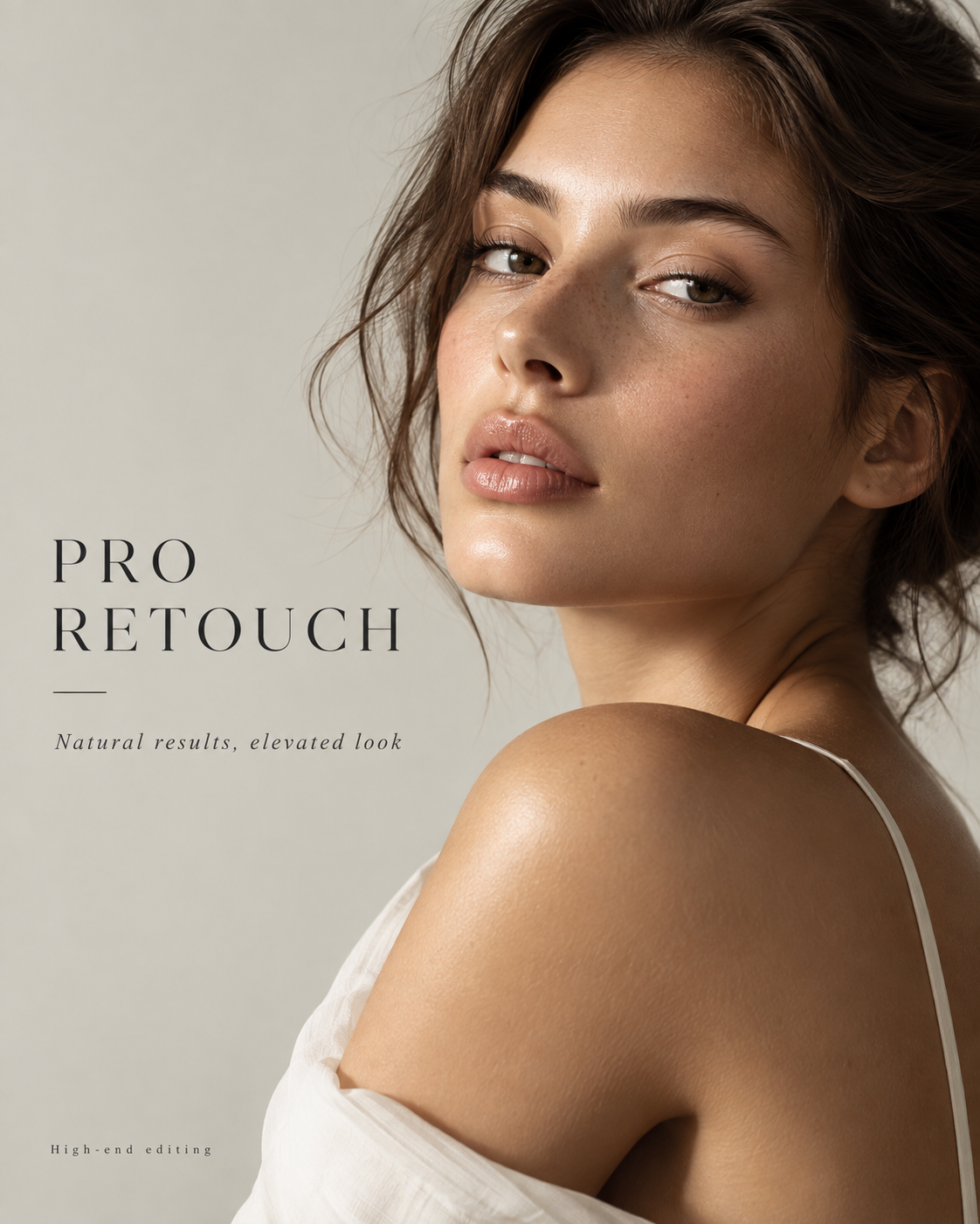 Editorial Portrait, a before and after retouching study